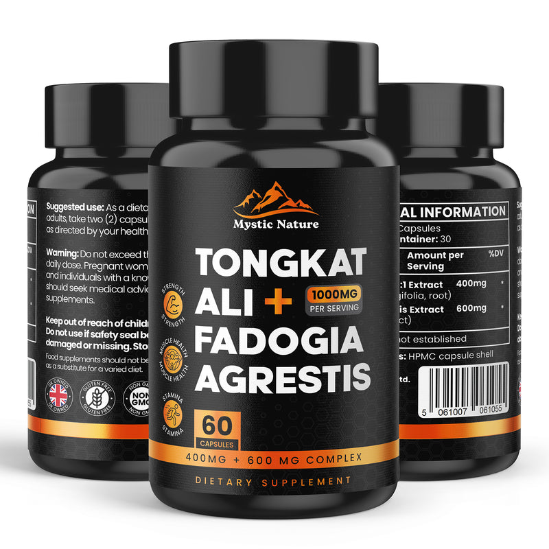 Tongkat Ali + Fadogia Agrestis | 1000 MG | 60 Capsules